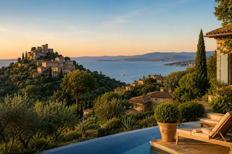 Gassin et Grimaud — villas de luxe et tranquillité dans le Golfe de Saint-Tropez
