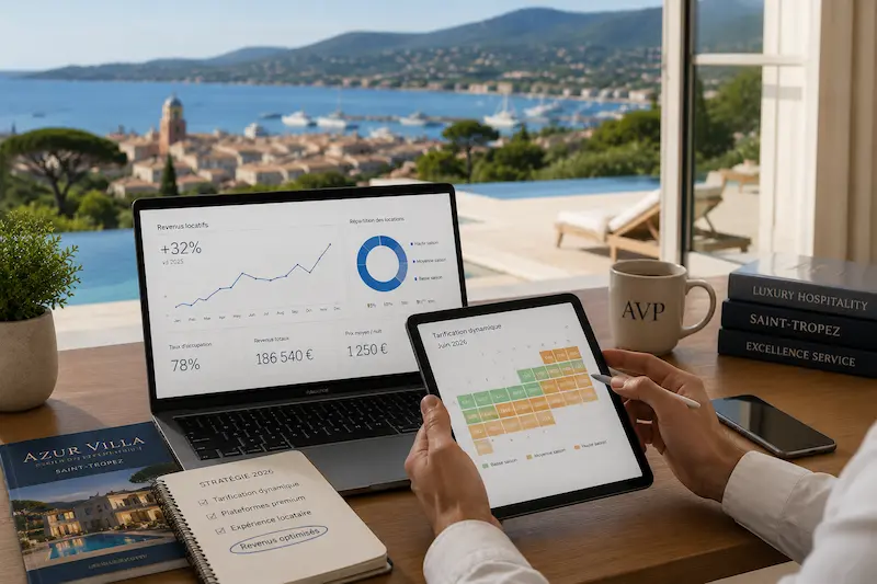 Gestion locative villa de luxe Saint-Tropez — maximiser les revenus