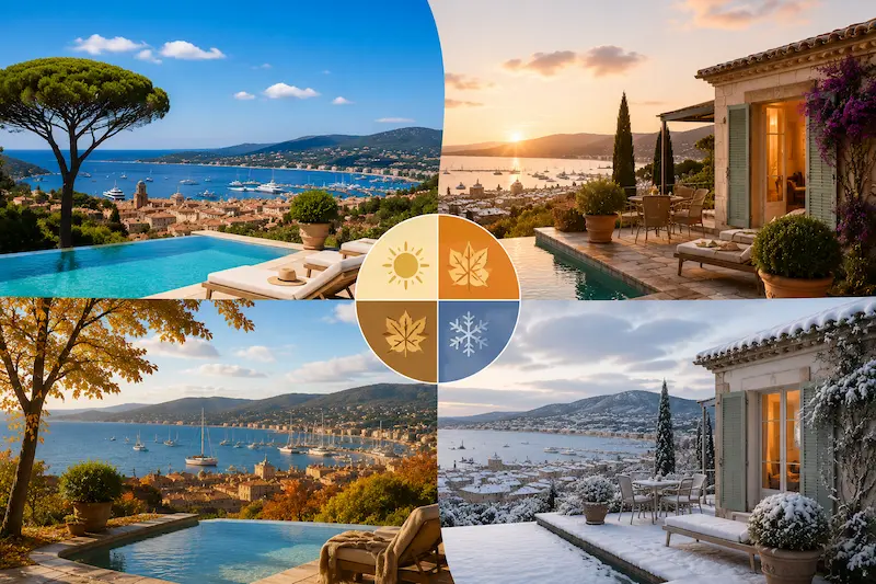 Meilleure période pour louer une villa de luxe à Saint-Tropez
