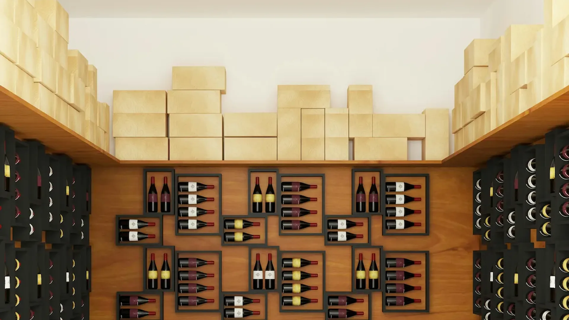 La cave à vins de La Table Méditerranéenne — sélection de grands vins français