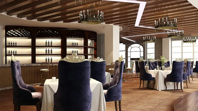 Détail de la décoration intérieure — art de la table à La Table Méditerranéenne